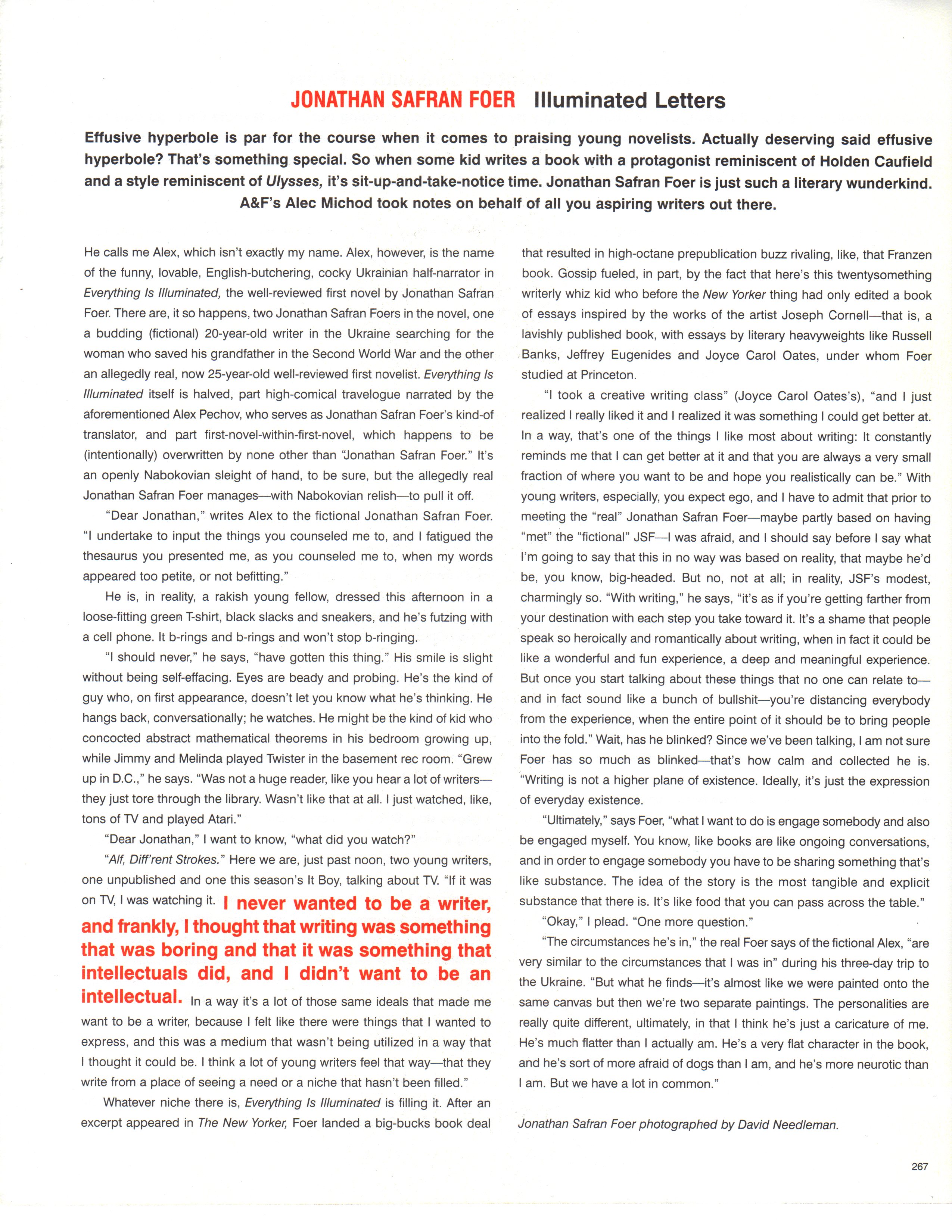 Jonathan Safran Foer