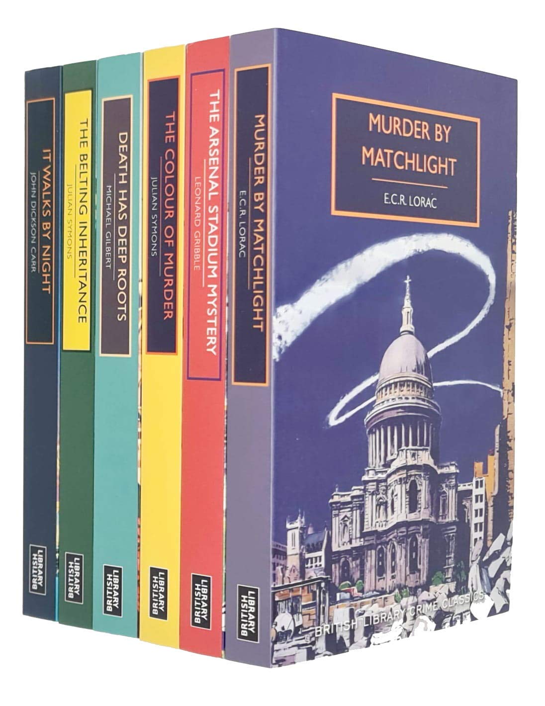 British Library Crime Classics Series 12 . 6 Books Collection Set